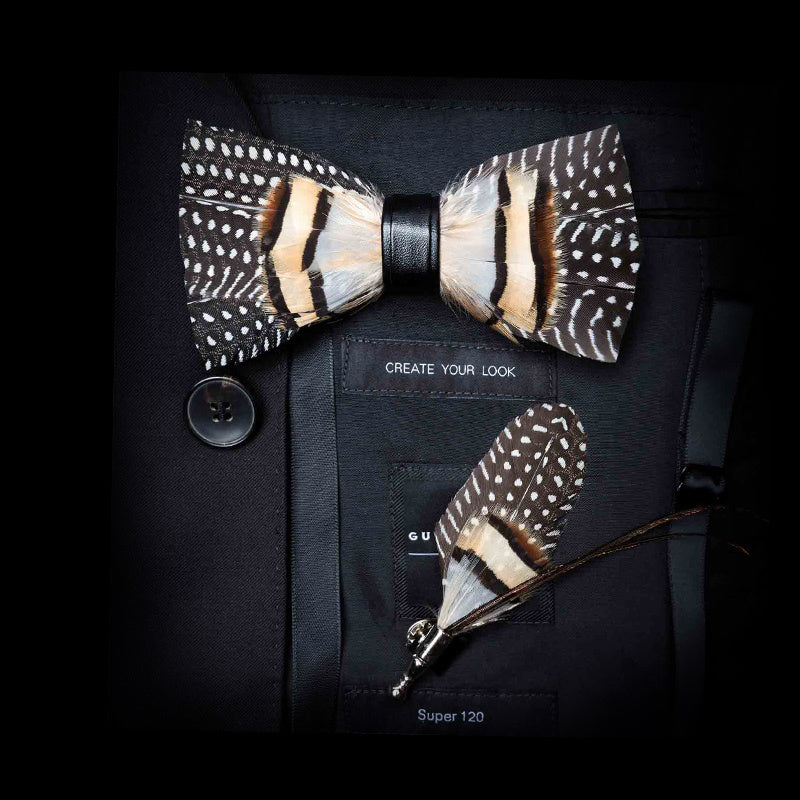 Feather Bow Tie