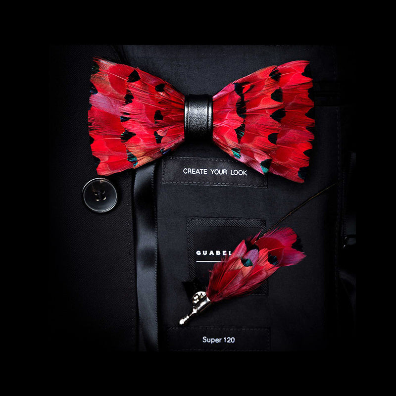 Feather Bow Tie