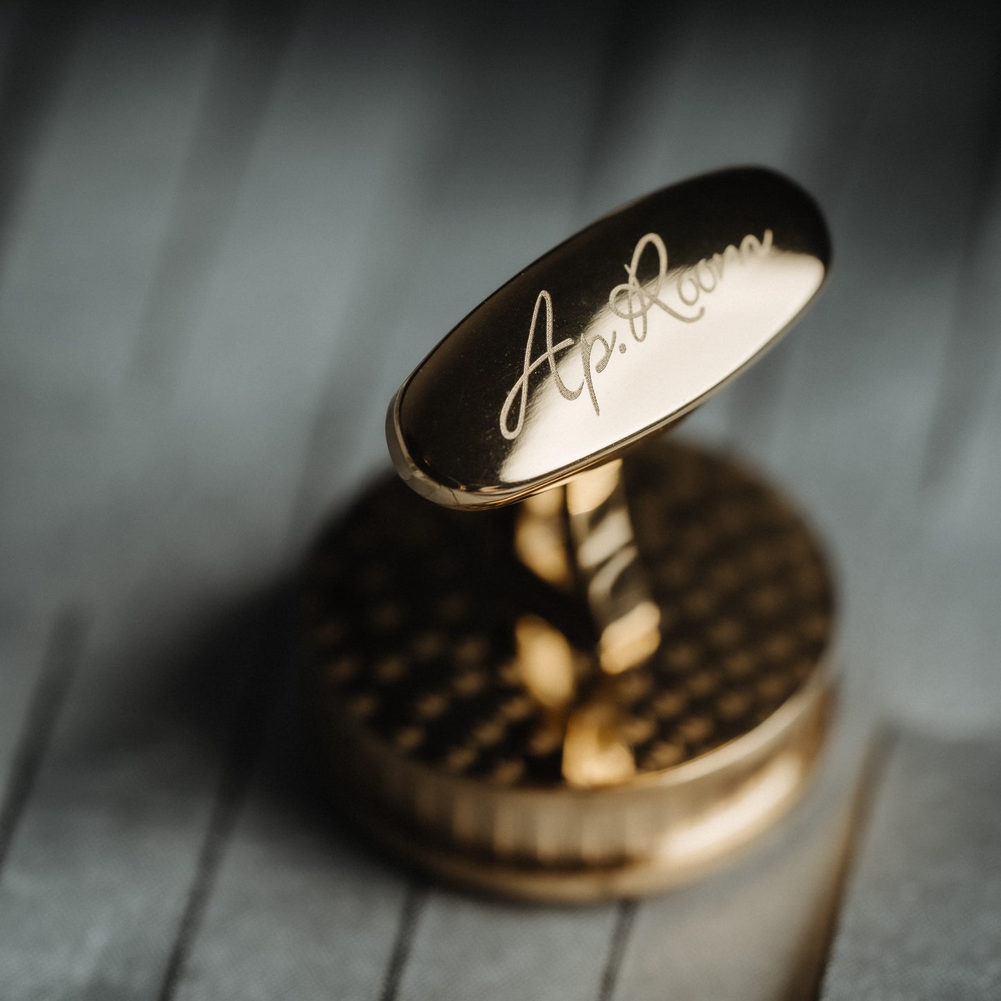 French Style Black Marble Cufflinks