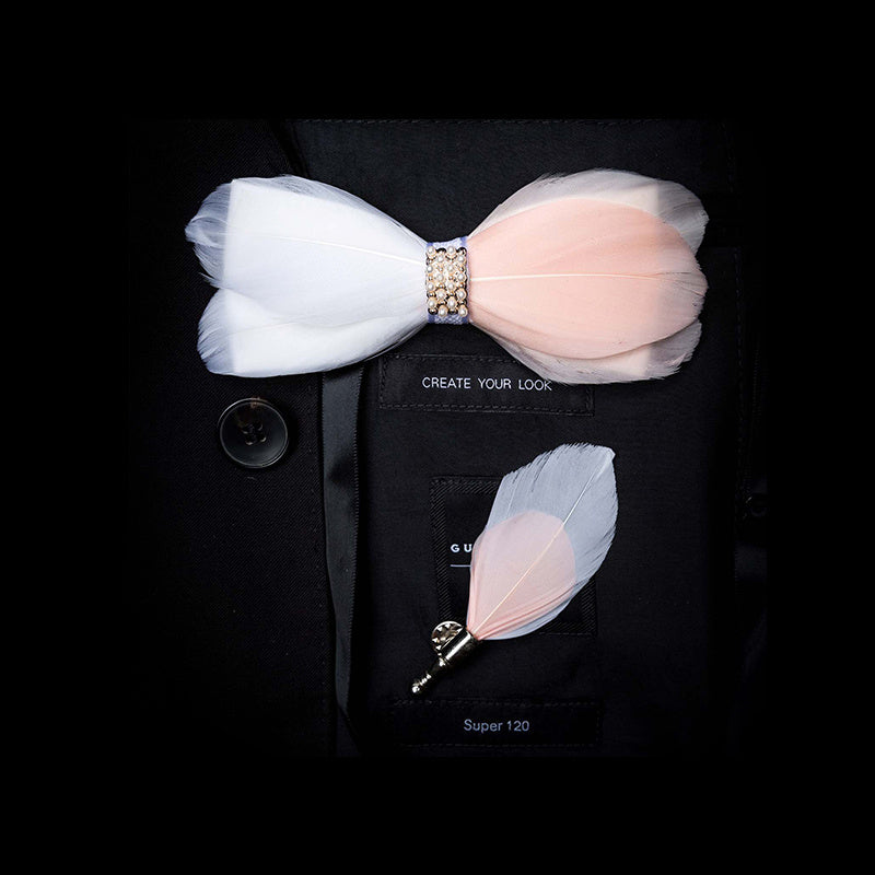 Feather Bow Tie