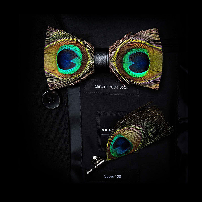 Feather Bow Tie