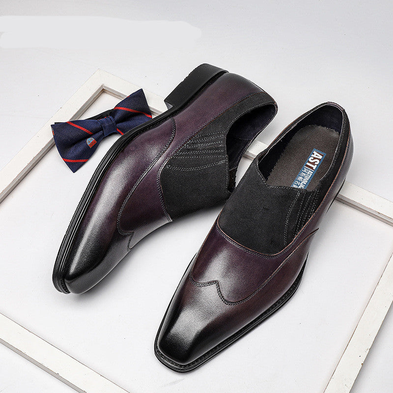 Business Casual Leather Pointed Toe Shoes