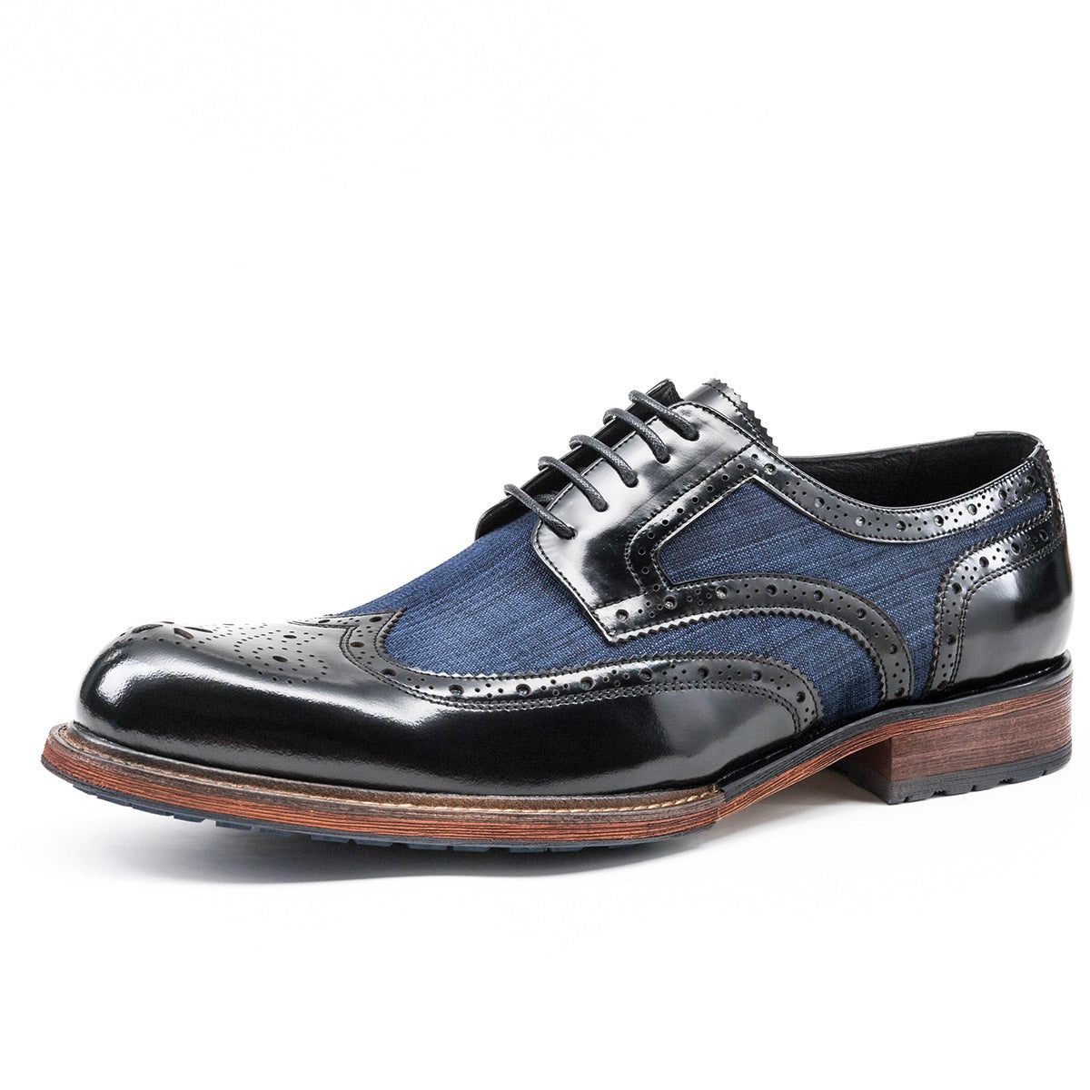 Mixed Colour Block Business Formal Shoes