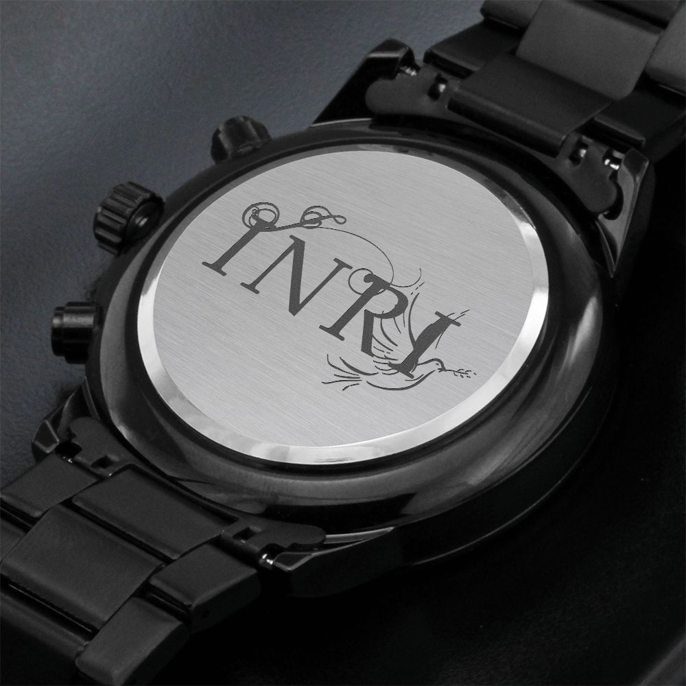Black Chronograph Watch