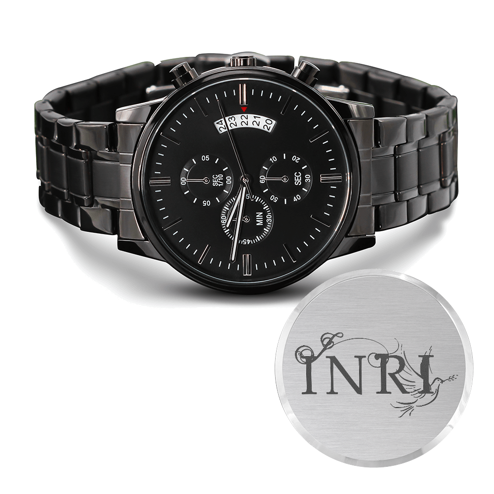 Black Chronograph Watch