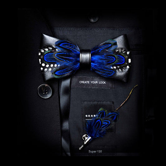 Feather Bow Tie