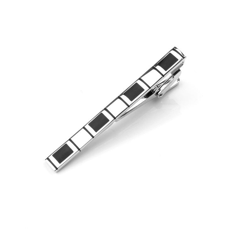 Business Formal Enamel Tie Clip & Cufflink Set
