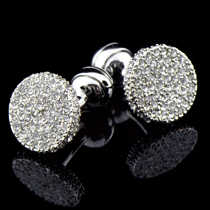 Crystal Full Rhinestone Cufflinks
