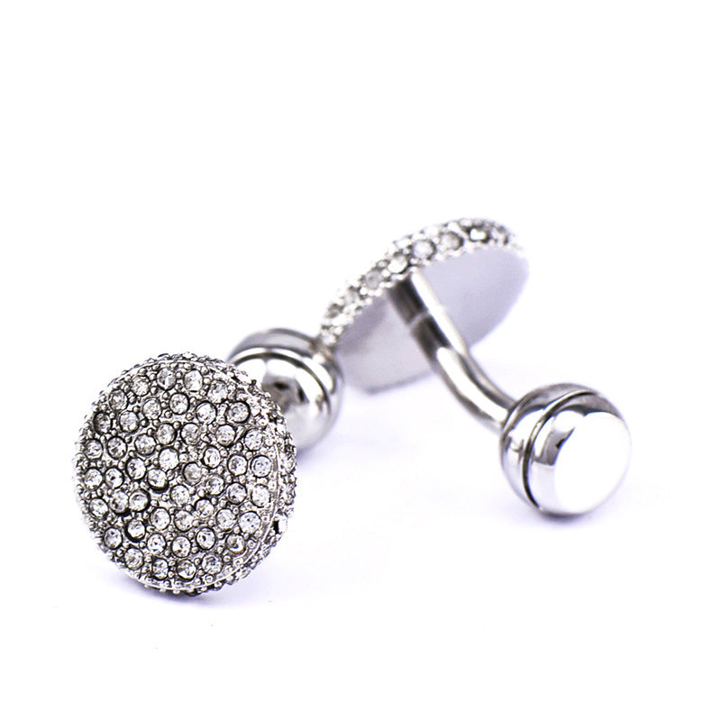 Crystal Full Rhinestone Cufflinks