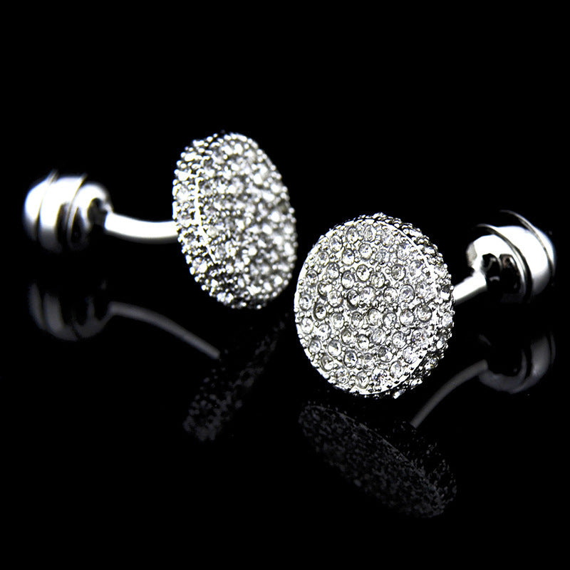 Crystal Full Rhinestone Cufflinks