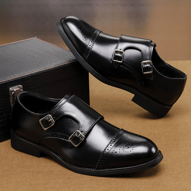 Low-top Leather British Style Business Formal Shoes