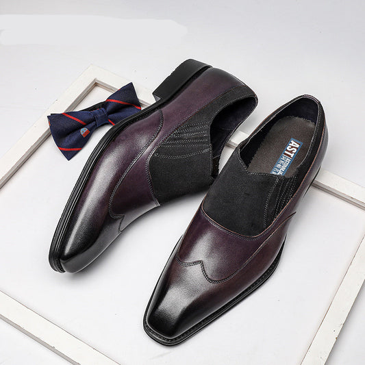 Business Casual Leather Pointed Toe Shoes