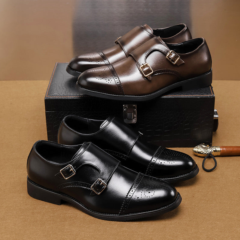 Low-top Leather British Style Business Formal Shoes