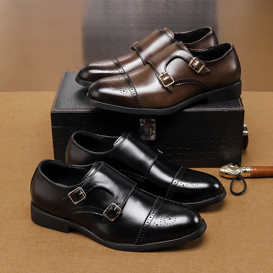 Low-top Leather British Style Business Formal Shoes