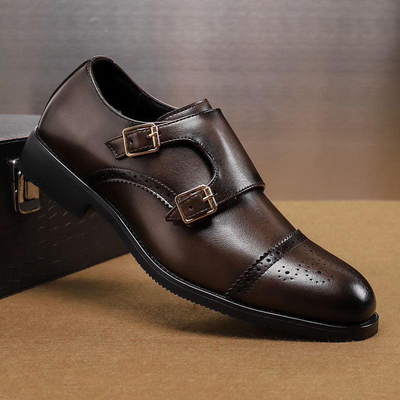 Low-top Leather British Style Business Formal Shoes