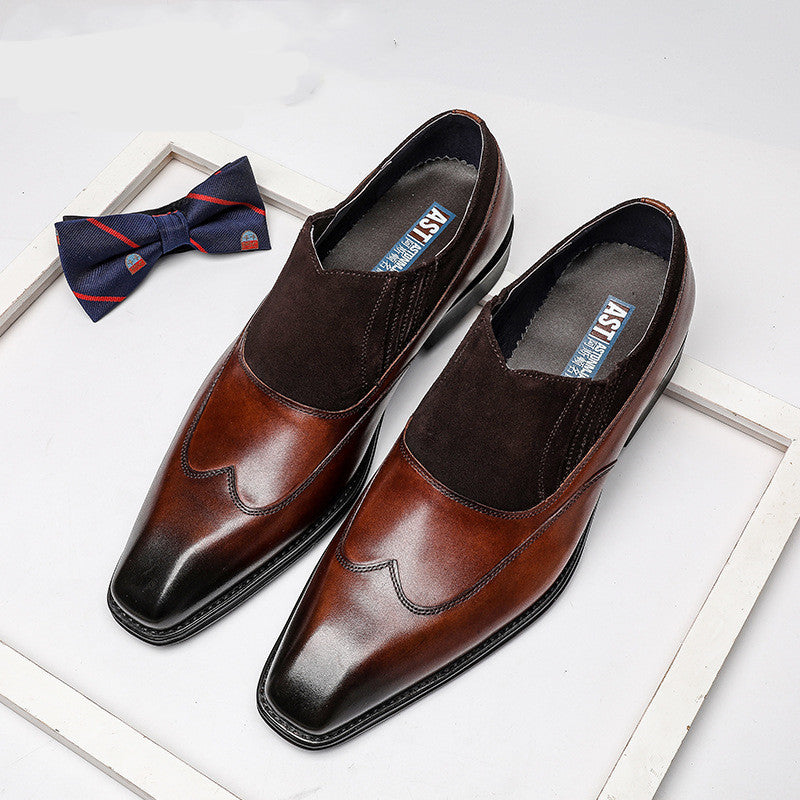 Business Casual Leather Pointed Toe Shoes