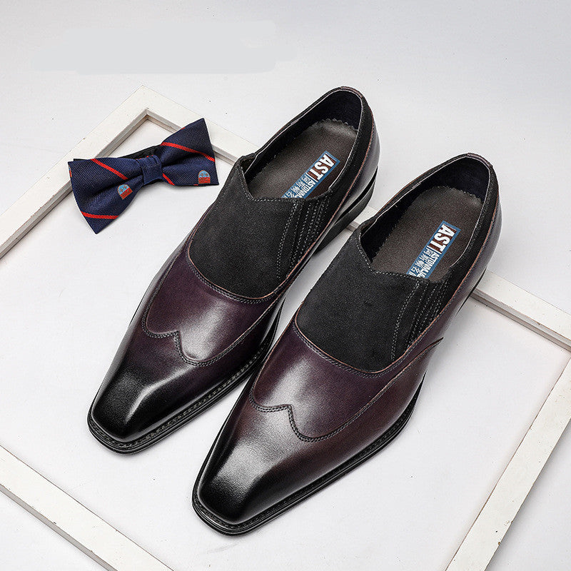 Business Casual Leather Pointed Toe Shoes