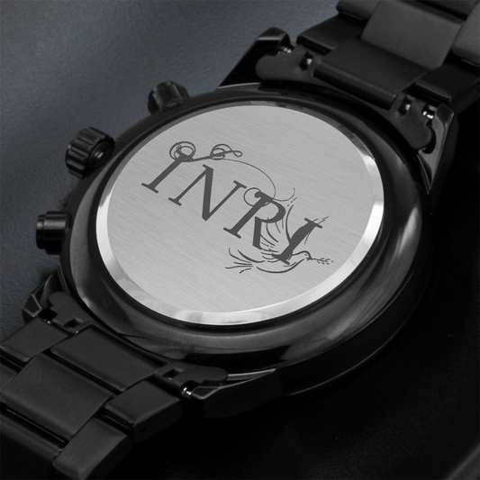 Black Chronograph Watch