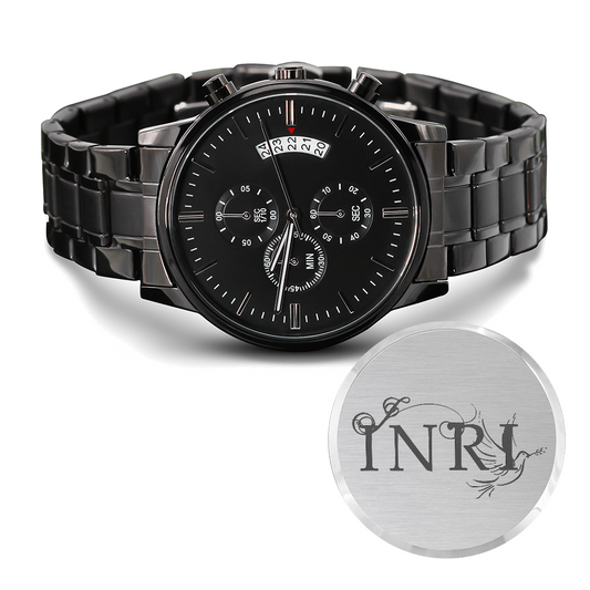 Black Chronograph Watch