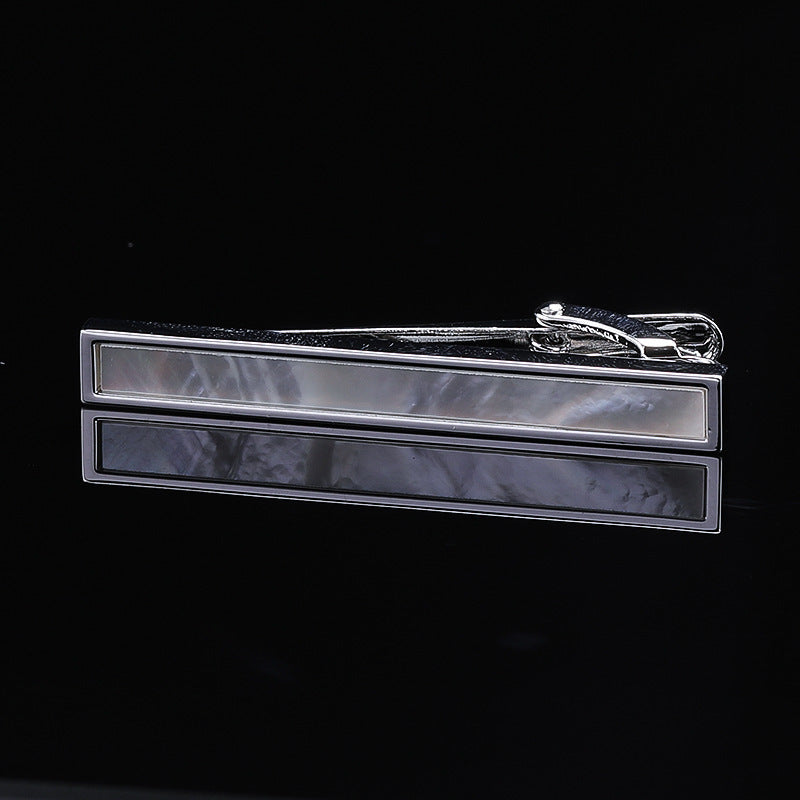 Shell White Tie Clip