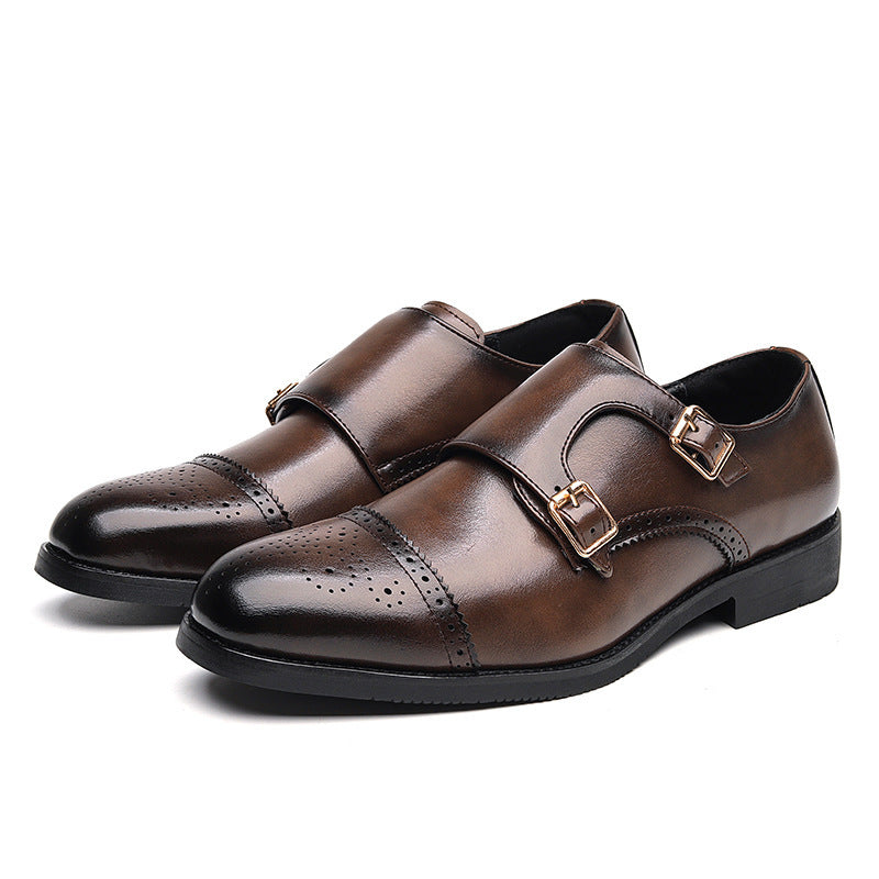 Low-top Leather British Style Business Formal Shoes