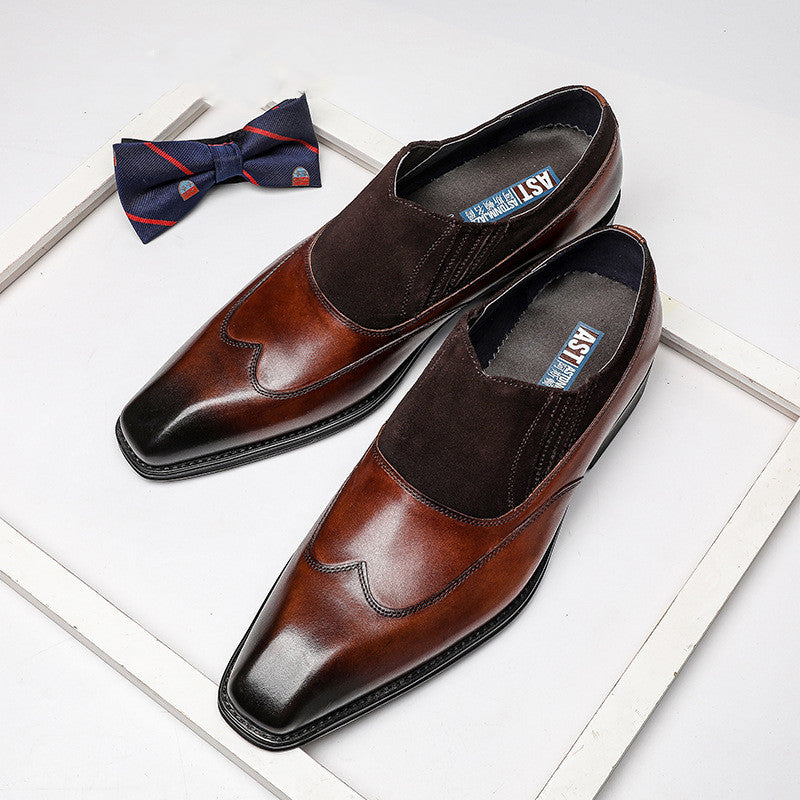 Business Casual Leather Pointed Toe Shoes